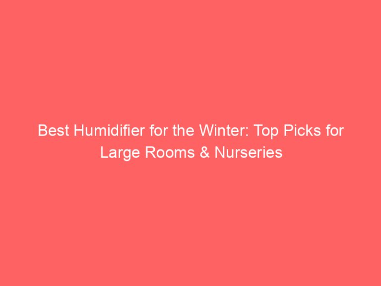 Best Humidifier for the Winter: Top Picks for Large Rooms & Nurseries